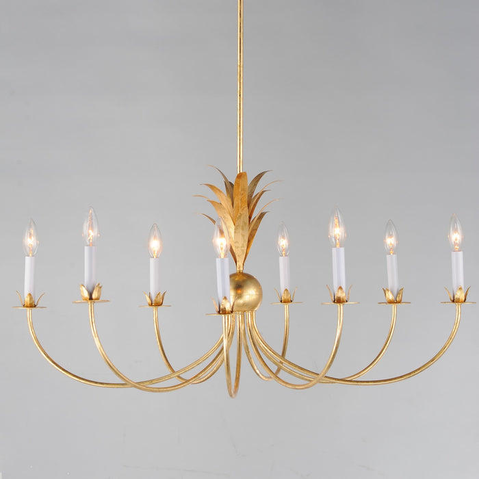 Myhouse Lighting Maxim - 2888GL - Eight Light Chandelier - Paloma - Gold Leaf