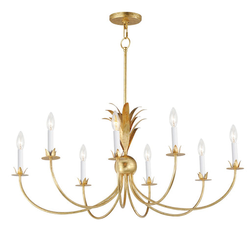 Myhouse Lighting Maxim - 2888GL - Eight Light Chandelier - Paloma - Gold Leaf