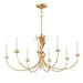 Myhouse Lighting Maxim - 2888GL - Eight Light Chandelier - Paloma - Gold Leaf