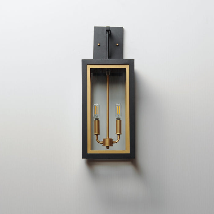 Myhouse Lighting Maxim - 30055CLBKGLD - Two Light Outdoor Wall Sconce - Neoclass - Black / Gold