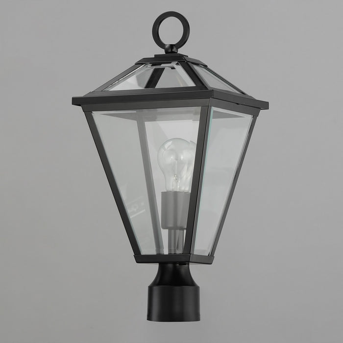 Myhouse Lighting Maxim - 30568CLBK - One Light Post Lantern - Prism - Black