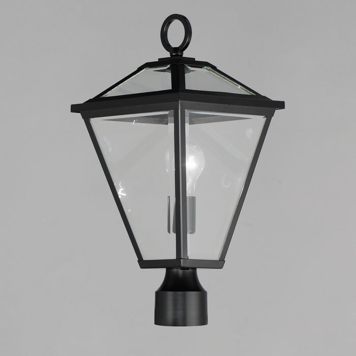 Myhouse Lighting Maxim - 30568CLBK - One Light Post Lantern - Prism - Black