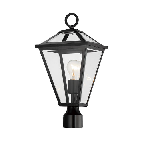 Myhouse Lighting Maxim - 30568CLBK - One Light Post Lantern - Prism - Black