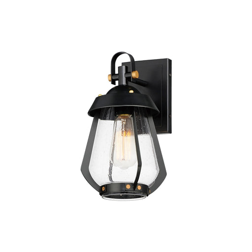 Myhouse Lighting Maxim - 30620CDBKAB - One Light Outdoor Wall Sconce - Mariner - Black / Antique Brass