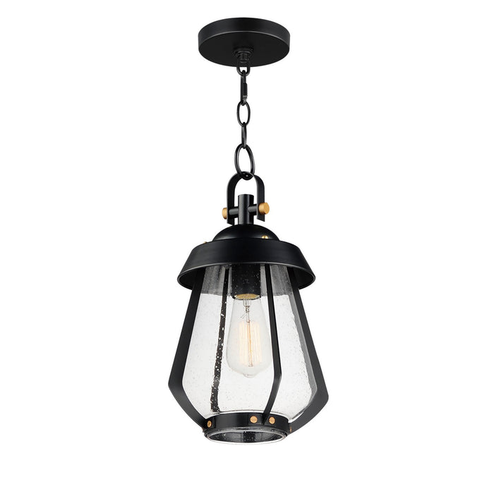 Myhouse Lighting Maxim - 30621CDBKAB - One Light Outdoor Pendant - Mariner - Black / Antique Brass