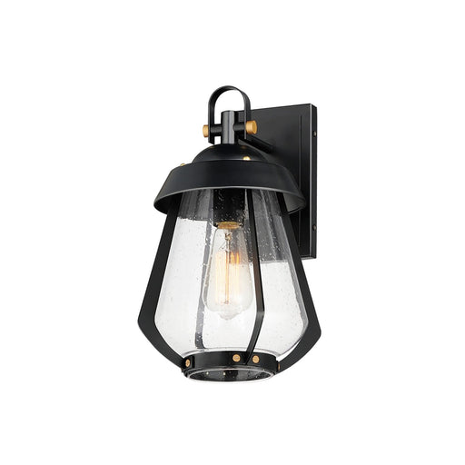 Myhouse Lighting Maxim - 30622CDBKAB - One Light Outdoor Wall Sconce - Mariner - Black / Antique Brass