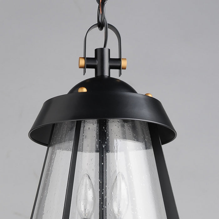 Myhouse Lighting Maxim - 30623CDBKAB - Two Light Outdoor Pendant - Mariner - Black / Antique Brass