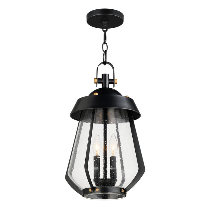 Myhouse Lighting Maxim - 30623CDBKAB - Two Light Outdoor Pendant - Mariner - Black / Antique Brass