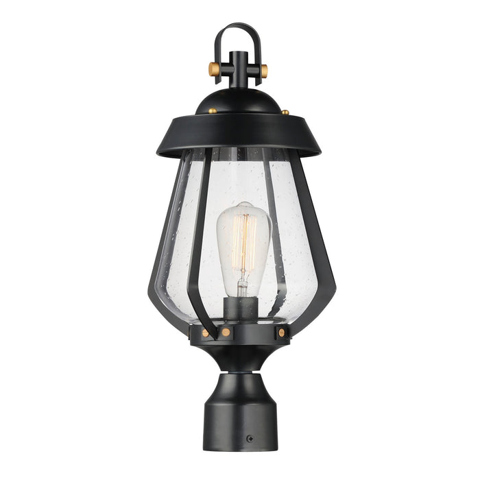 Myhouse Lighting Maxim - 30629CDBKAB - One Light Outdoor Pier/Post Mount - Mariner - Black / Antique Brass