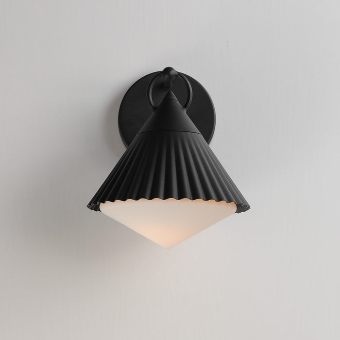 Myhouse Lighting Maxim - 35132WTBK - One Light Wall Sconce - Odette - Black