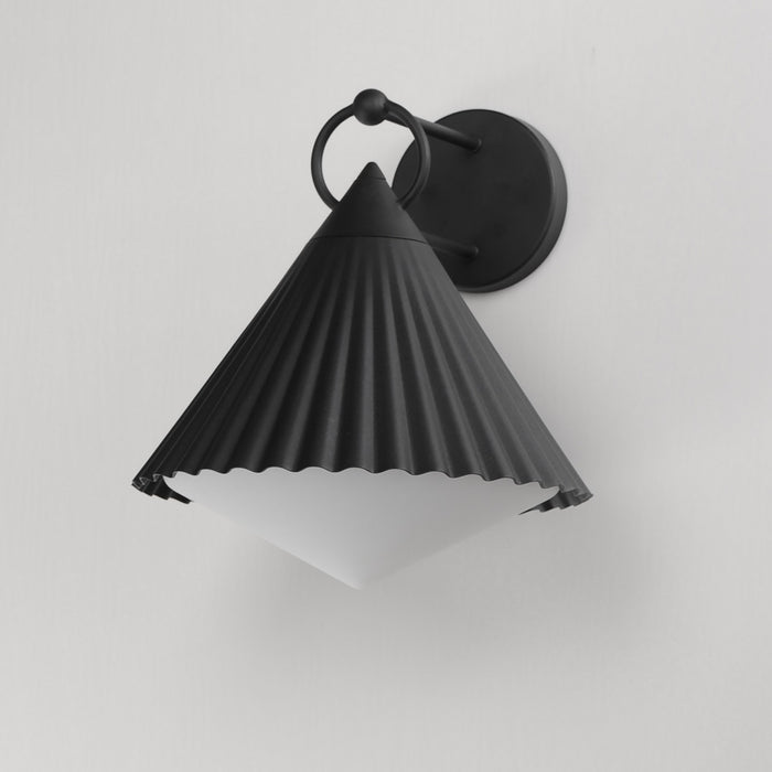 Myhouse Lighting Maxim - 35136WTBK - One Light Wall Sconce - Odette - Black