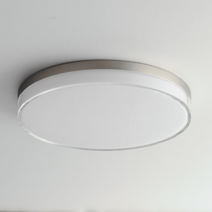 Myhouse Lighting Maxim - 59764CLFTSN - LED Flush Mount - Edge - Satin Nickel