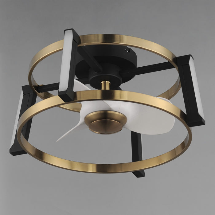 Myhouse Lighting Maxim - 61022WTBKNAB - LED Fandelight - Darling - Black / Natural Aged Brass