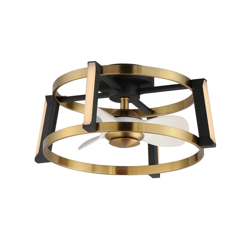 Myhouse Lighting Maxim - 61022WTBKNAB - LED Fandelight - Darling - Black / Natural Aged Brass