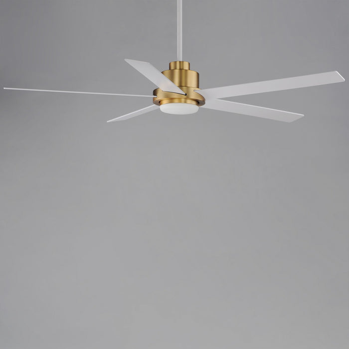 Myhouse Lighting Maxim - 88826WTNAB - 60"Ceiling Fan - Daisy - Natural Aged Brass