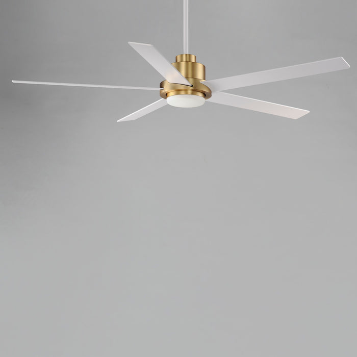 Myhouse Lighting Maxim - 88826WTNAB - 60"Ceiling Fan - Daisy - Natural Aged Brass