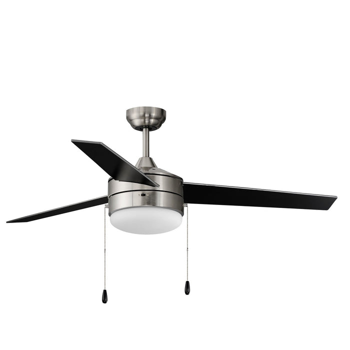 Myhouse Lighting Maxim - 89906FTSNBK - 52"Ceiling Fan - Trio - Satin Nickel / Black