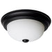 Myhouse Lighting Nuvo Lighting - 60-127 - Two Light Flush Mount - Matte Black