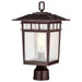 Myhouse Lighting Nuvo Lighting - 60-5952 - One Light Outdoor Post Lantern - Cove Neck - Rustic Bronze