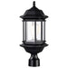 Myhouse Lighting Nuvo Lighting - 60-6115 - One Light Outdoor Post Lantern - Hopkins - Matte Black