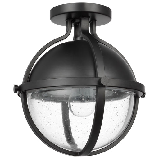 Myhouse Lighting Nuvo Lighting - 60-7673 - One Light Semi Flush Mount - Lincoln - Matte Black