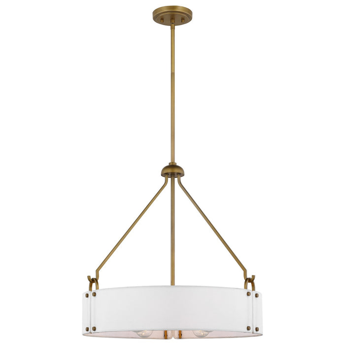 Myhouse Lighting Nuvo Lighting - 60-7691 - Four Light Pendant - Halter - Natural Brass