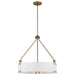 Myhouse Lighting Nuvo Lighting - 60-7691 - Four Light Pendant - Halter - Natural Brass