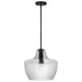 Myhouse Lighting Nuvo Lighting - 60-7705 - One Light Pendant - Destin - Black / Silver Accents
