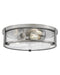 Myhouse Lighting Hinkley - 3243AN-CL - LED Flush Mount - Lowell - Antique Nickel