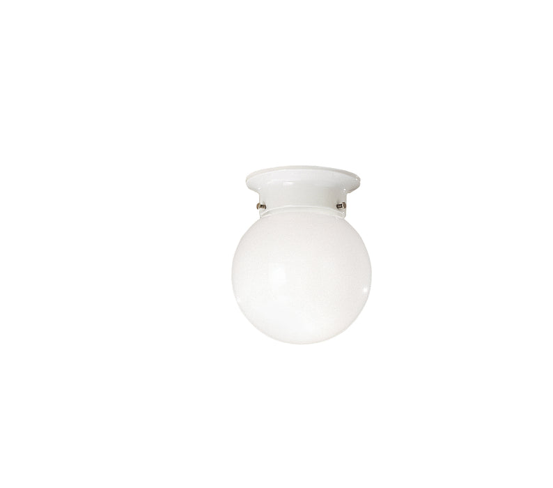 Myhouse Lighting Kichler - 216WH - One Light Flush Mount - Ceiling Space - White