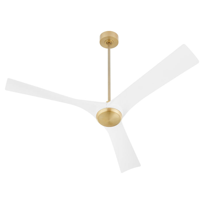 Myhouse Lighting Oxygen - 3-123-640 - 58" Ceiling Fan - Ridley - Aged Brass / White