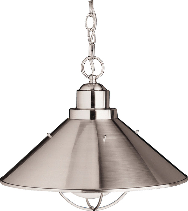 Myhouse Lighting Kichler - 2713NI - One Light Outdoor Pendant - Seaside - Brushed Nickel