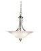 Myhouse Lighting Kichler - 3502NI - Three Light Pendant/Semi Flush Mount - Dover - Brushed Nickel