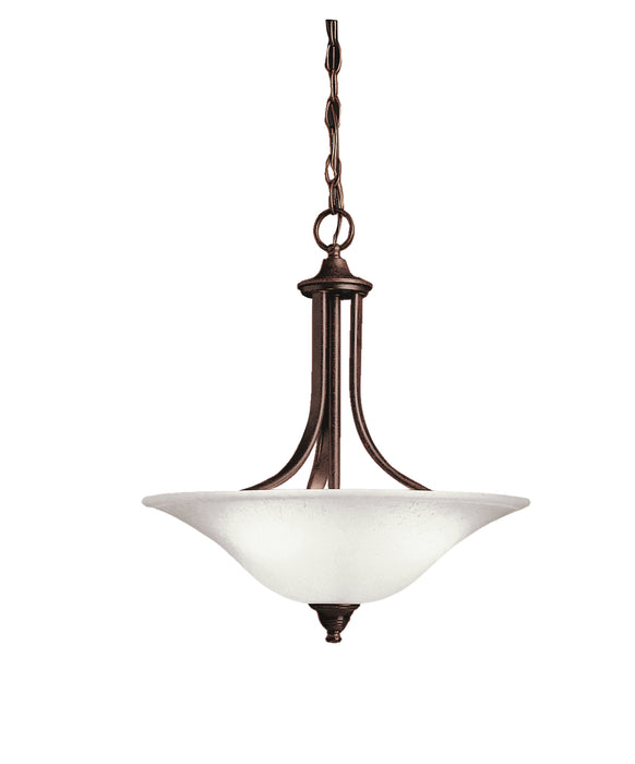 Myhouse Lighting Kichler - 3502TZ - Three Light Pendant/Semi Flush Mount - Dover - Tannery Bronze