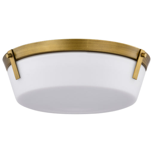 Myhouse Lighting Nuvo Lighting - 60-7750 - Three Light Flush Mount - Rowen - Natural Brass