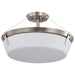 Myhouse Lighting Nuvo Lighting - 60-7762 - Four Light Semi Flush Mount - Rowen - Brushed Nickel