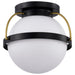 Myhouse Lighting Nuvo Lighting - 60-7770 - One Light Flush Mount - Lakeshore - Matte Black