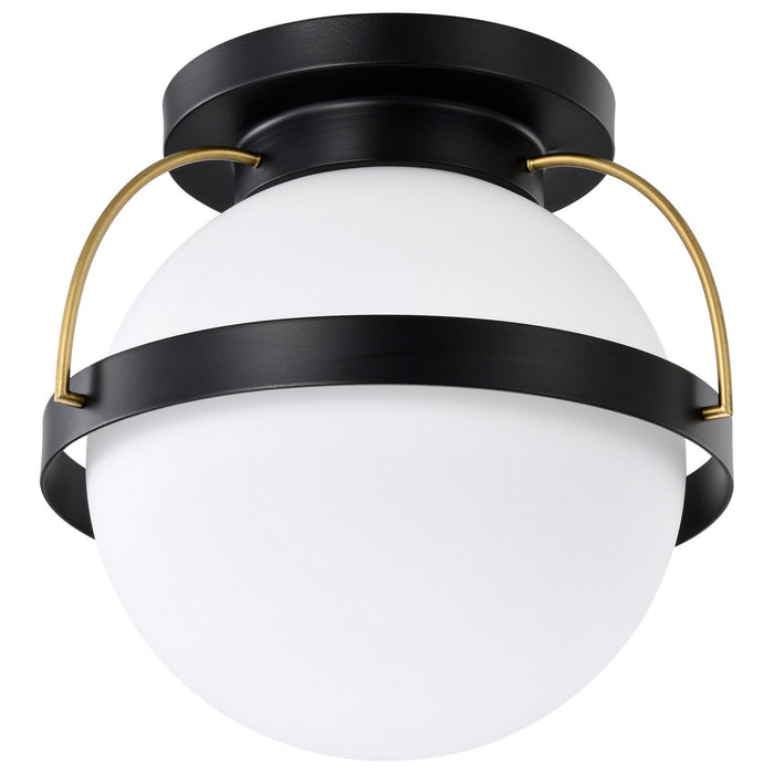 Myhouse Lighting Nuvo Lighting - 60-7771 - One Light Flush Mount - Lakeshore - Matte Black