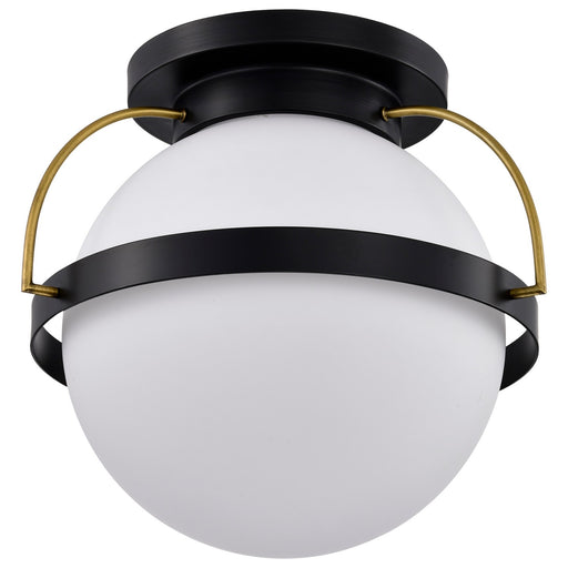 Myhouse Lighting Nuvo Lighting - 60-7772 - One Light Flush Mount - Lakeshore - Matte Black