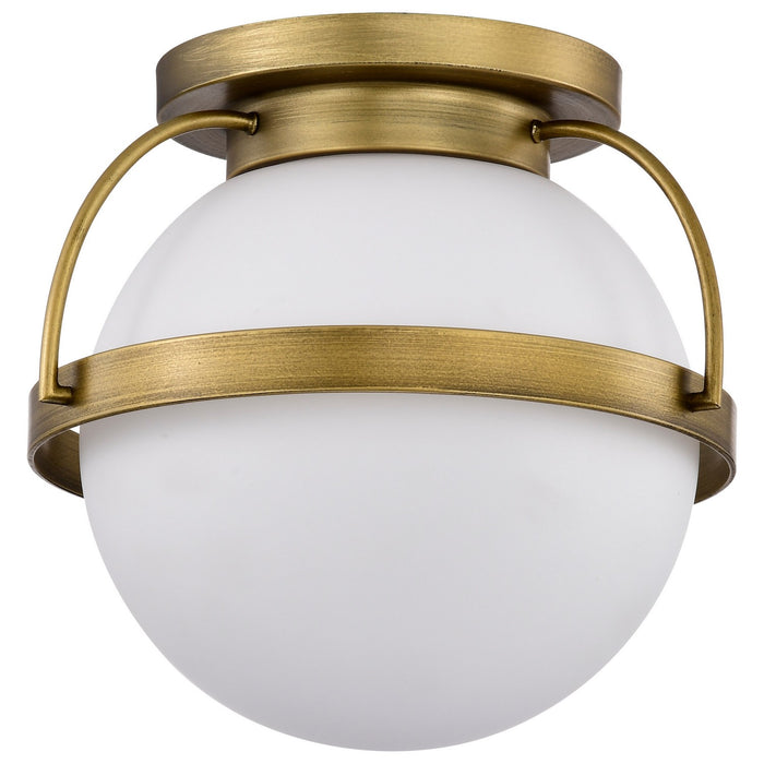 Myhouse Lighting Nuvo Lighting - 60-7781 - One Light Flush Mount - Lakeshore - Natural Brass