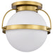 Myhouse Lighting Nuvo Lighting - 60-7782 - One Light Flush Mount - Lakeshore - Natural Brass