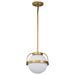 Myhouse Lighting Nuvo Lighting - 60-7783 - One Light Pendant - Lakeshore - Natural Brass