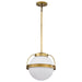 Myhouse Lighting Nuvo Lighting - 60-7784 - One Light Pendant - Lakeshore - Natural Brass