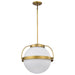 Myhouse Lighting Nuvo Lighting - 60-7785 - One Light Pendant - Lakeshore - Natural Brass