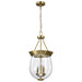 Myhouse Lighting Nuvo Lighting - 60-7801 - Three Light Pendant - Boliver - Vintage Brass