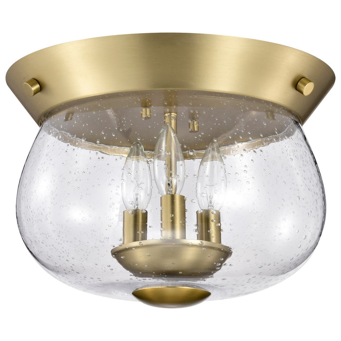 Myhouse Lighting Nuvo Lighting - 60-7807 - Three Light Flush Mount - Boliver - Vintage Brass