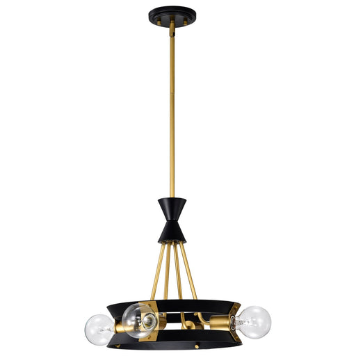 Myhouse Lighting Nuvo Lighting - 60-7864 - Four Light Chandelier - Marsden - Matte Black