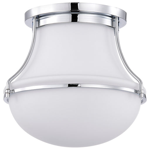 Myhouse Lighting Nuvo Lighting - 60-7870 - One Light Flush Mount - Valdora - Polished Nickel