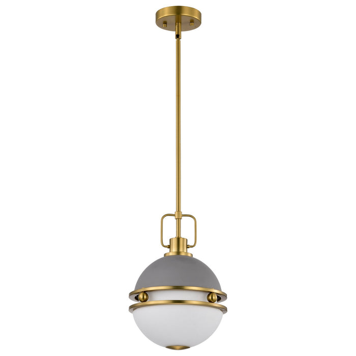 Myhouse Lighting Nuvo Lighting - 60-7875 - One Light Pendant - Everton - Matte Gray