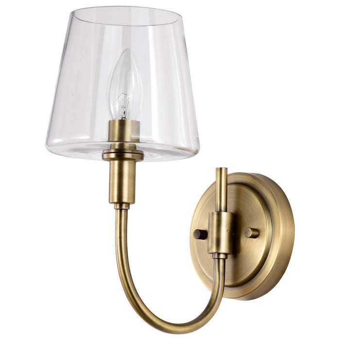 Myhouse Lighting Nuvo Lighting - 60-7881 - One Light Wall Sconce - Brookside - Vintage Brass